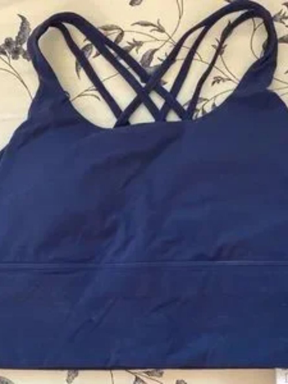 Worn Once! Navy Sport/Yoga Bra in Sized Large